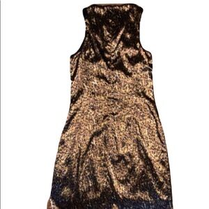 maria bianca nero dress small gold black a line event wedding
